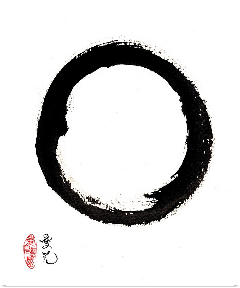 The Enso represents the way of Zen as a circle of vast space, lacking nothing and holding nothing in excess. Form is no ot...