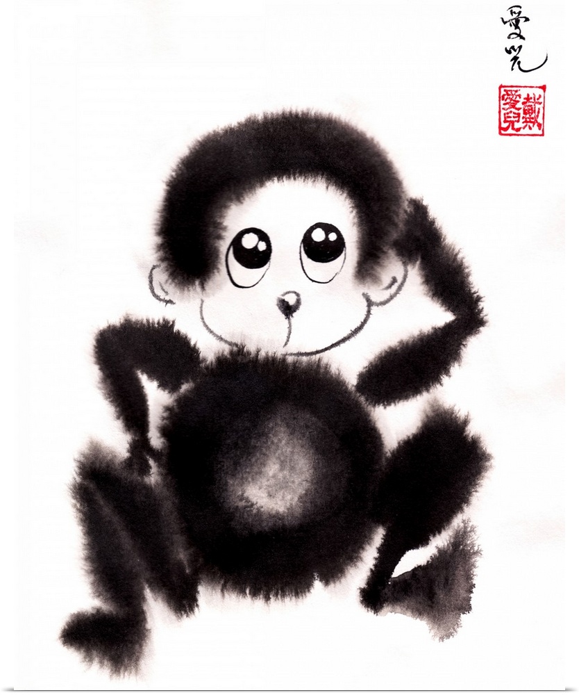 Happy 2016! It is the Year of The Monkey. This is perfect for the nursery of a baby born in the Year of The Monkey. People...