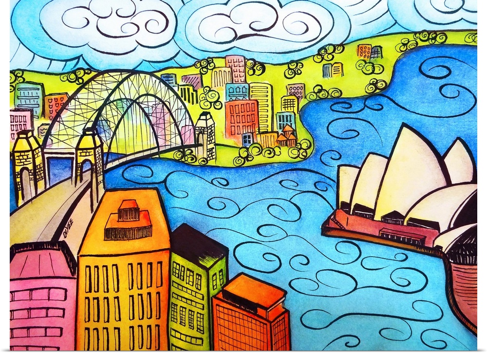 This is Oi Yee Tai's take of the Sydney Harbour, from her hotel room at the Circular Quay on the last day of her trip.