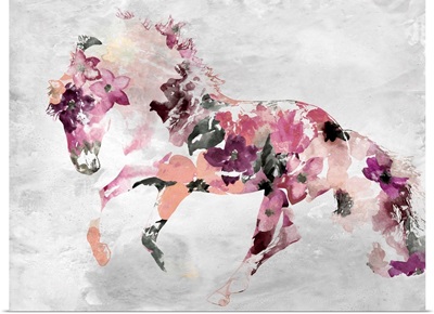 Beautiful Floral Horse