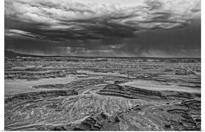 Canyonlands Storm Black and White