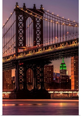 Manhattan Bridge at Twilight I
