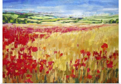 Poppies and Rolling Hills England II