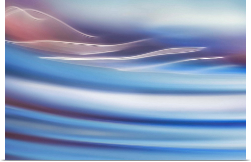 Abstract photo of smooth waves in pastel tones.