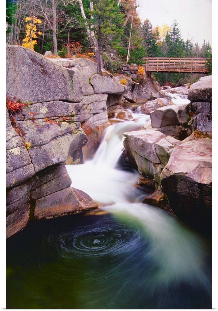 Upper Falls on the Ammonoosuc River, New Hampshire.