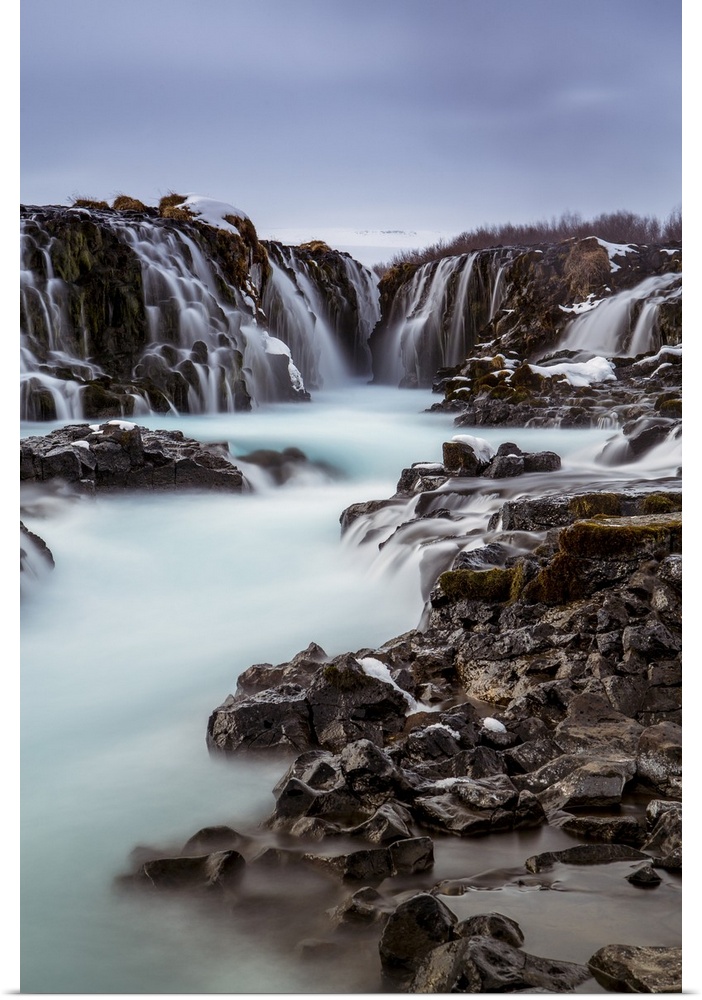 Long exposure of Bruarfoss Foss, one of Iceland's most beautiful waterfalls.