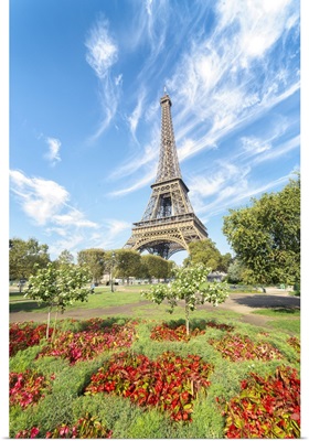 Eiffel Tower Colored Garden