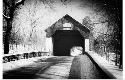 Frankfield Covered Bridge in Winter