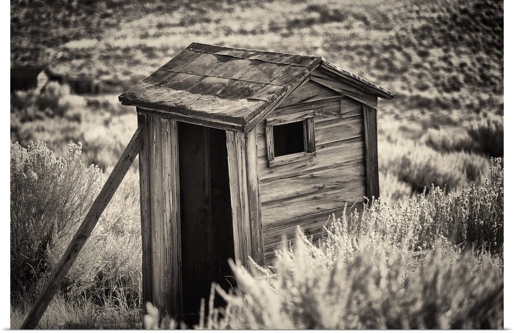 Old Outhouse in the Field, Bodie State Park, California