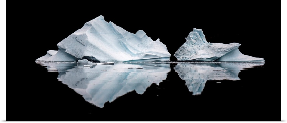 Icebergs, Greenland.