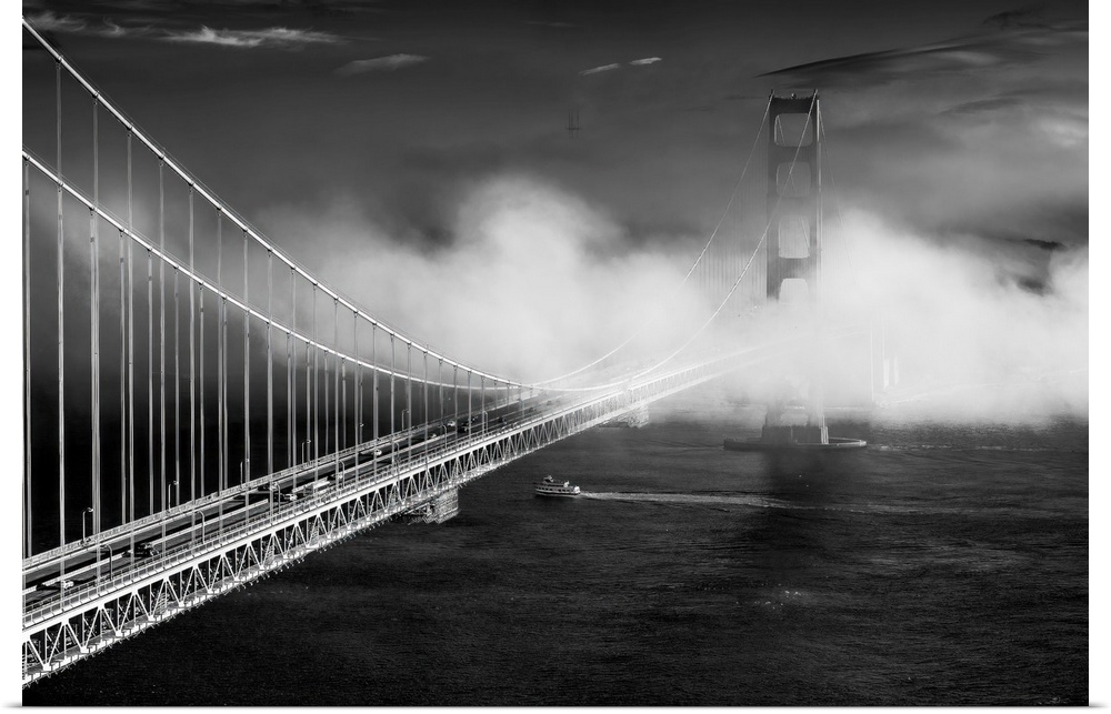 This shot of the Golden Gate Bridge is very dear to me. I waited almost 2 hours for the thick fog to clear, composing the ...