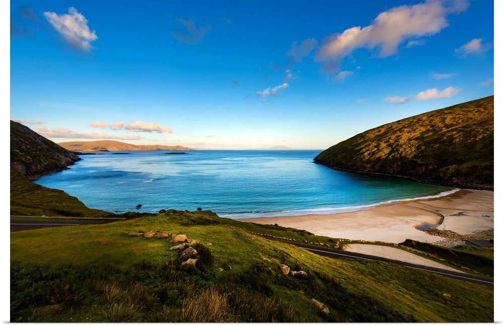 Landscape in Ireland with a beach