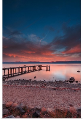 Lake Tahoe In Sunset