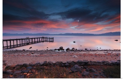 Lake Tahoe In Sunset