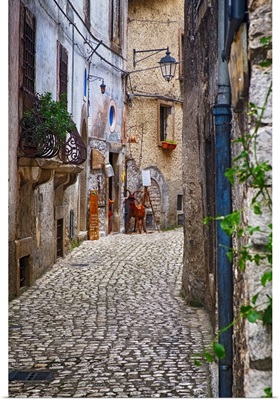 Medieval Street in Sermoneta