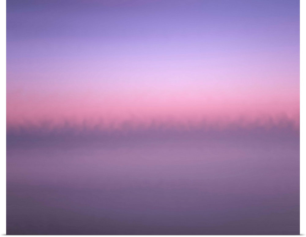 Photograph of a soft ethereal purple color field.