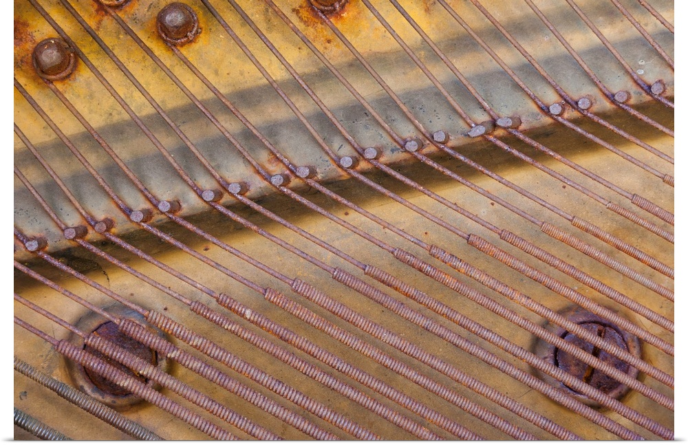 Detail of a piano, Shaniko, Oregon.