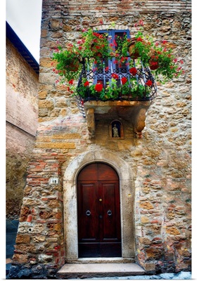 Pienza Door and Balcony