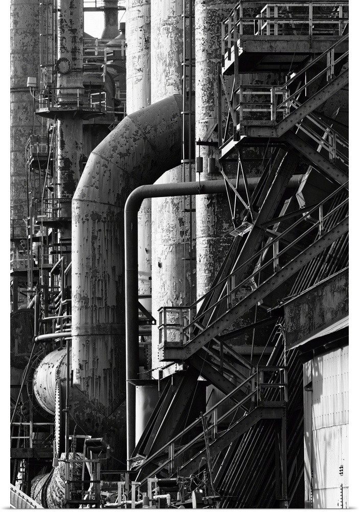 Steel Stacks of the Btehlehem Steel Plant, Pennsylvania.