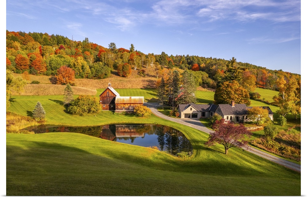 If you are in Woodstock, Vermont, you cannot fail to photograph the famous Sleepy Hollow Farm. I used a drone to take this...