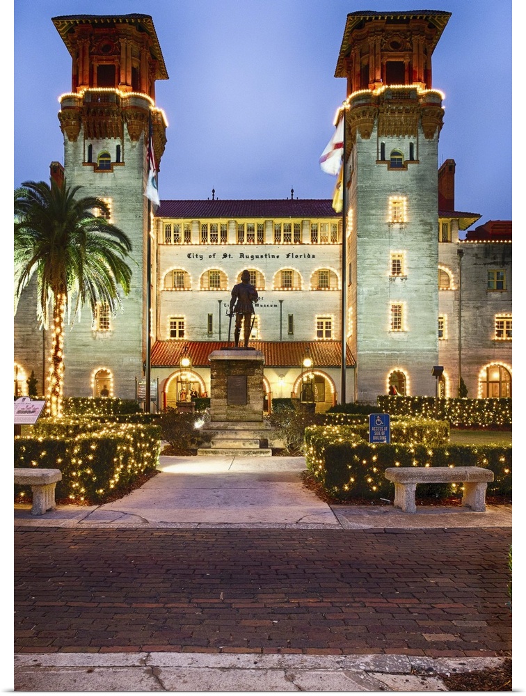 Low Angle View of the St Augustine Town Hall and Lightner Museum, Florida