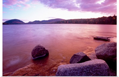 Sunset Afterglow, Eagle Lake, Mt Desert Island, Acadia National