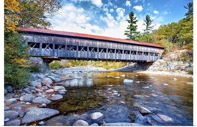 The Albany Covered Bridge Over the Swift River in New Hampshire