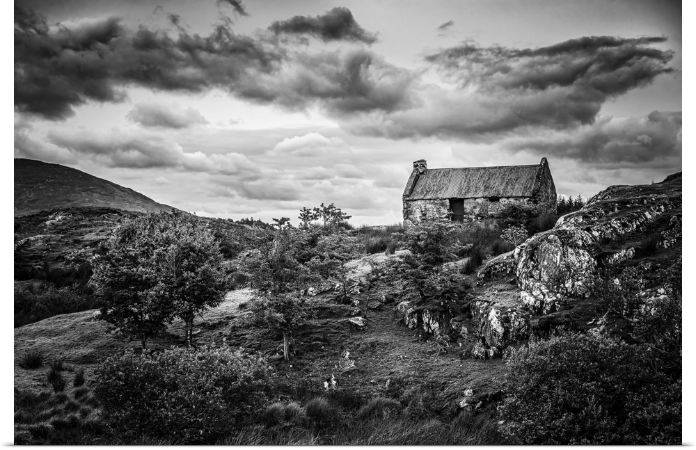 Old sheepfold in the Irish countryside