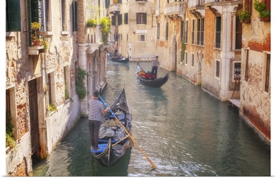 Three Gondolas In Venice