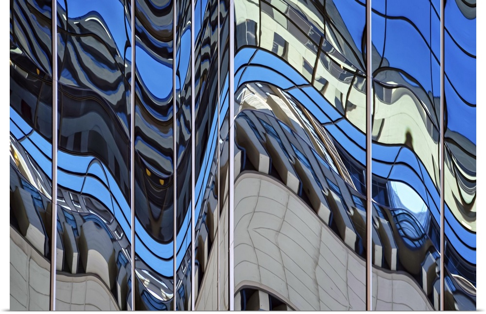 Abstract closeup of a building in Calgary, BC, Canada.