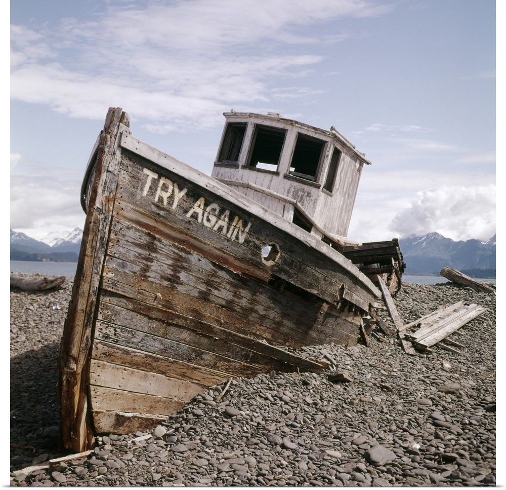 1980's Try Again Boat Wreck, Homer, Alaska, USA