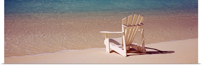 Adirondack chair on the beach, Bahamas