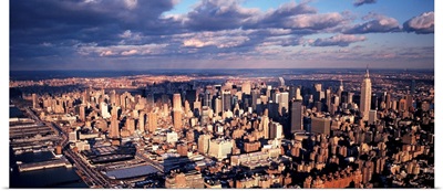 Aerial Midtown Manhattan New York City NY