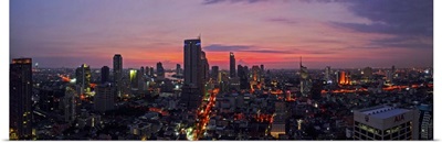 Aerial view of a city, Bangkok, Thailand