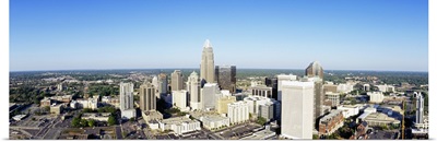 Aerial view of a city Charlotte Mecklenburg County North Carolina