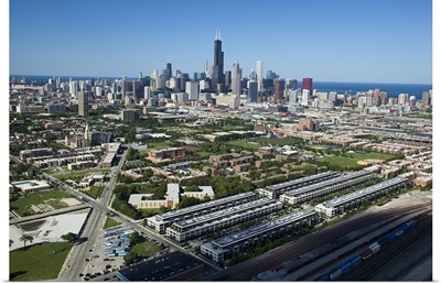 Aerial view of a city, Chicago, Cook County, Illinois, 2010
