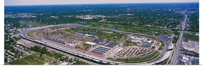 Aerial view of a city, Indianapolis Motor Speedway, Indianapolis, Indiana