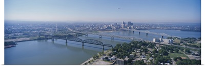 Aerial view of a city, Louisville, Kentucky