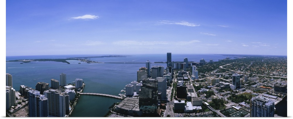 Aerial view of a city, Miami, Florida