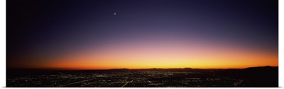 Aerial view of a city, San Fernando Valley, Los Angeles, California