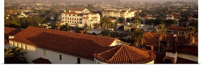 Aerial view of a cityscape, Santa Barbara, California,