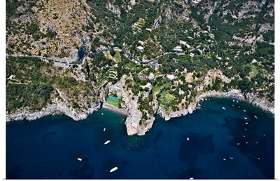 Aerial view of a hotel Hotel San Pietro Amalfi Coast Salerno Campania Italy