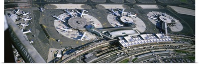 Aerial view of an airport, Newark International Airport, Newark, New Jersey