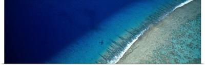 Aerial View of Beach, Teti'aroa Island, Polynesia