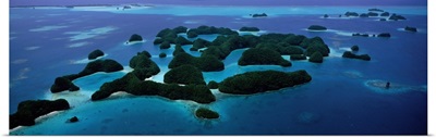 Aerial View of Rock Islands Palau