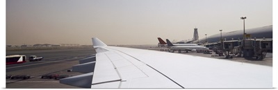 Airplanes at an airport Dubai International Airport Dubai United Arab Emirates