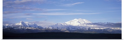 Alaska, Mount McKinley, Mount Brooks, Panoramic view of a snow covered peaks