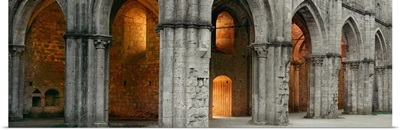 Arch in an abbey, San Galgano, Tuscany, Italy