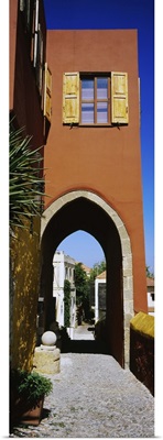 Archway of a house, Rhodes, Greece