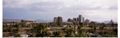 Arizona, Phoenix, High angle view of the city